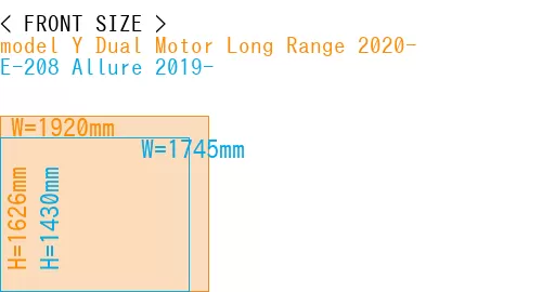 #model Y Dual Motor Long Range 2020- + E-208 Allure 2019-